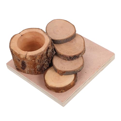 VICASKY Hamster Futternapf aus Apfelholz mit Kletterplattform und Leiter Natürlicher Holz Kauspielplatz für Zwerghamster und Kleintiere Stressreduzierendes für Käfig und Freigehege VICASKY Hamster Futternapf aus Apfelholz mit Kletterplattform und Leiter Natürlicher Holz Kauspielplatz für Zwerghamster und Kleintiere Stressreduzierendes für Käfig und Freigehege von VICASKY