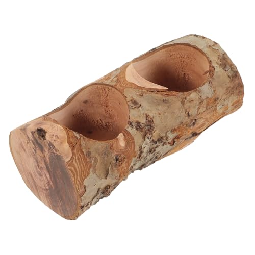 VICASKY Hamster Futternapf aus Holz mit Doppel Schlitz Stabile und Langlebige Napf für Meerschweinchen Igel und Kleine Nager aus Natürlichem Holz Einfach zu Reinigen und Kippsicher VICASKY Hamster Futternapf aus Holz mit Doppel Schlitz Stabile und Langlebige Napf für Meerschweinchen Igel und Kleine Nager aus Natürlichem Holz Einfach zu Reinigen und Kippsicher von VICASKY