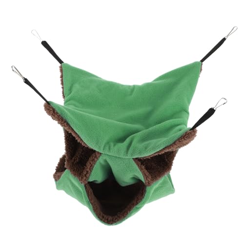 VICASKY Hamster Hängematte Dreilagig Warmhaltend Plüschbett Haustierbett für Kleine Nagetiere Wie Hamster Mäuse Chinchillas Geeignet von VICASKY