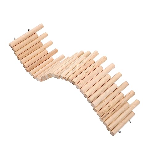 VICASKY Hamster Holzleiter für Kleintiere Kletterspielzeug mit Dekorativem Zaun für Hamster und Zwerghamster Fördert Gesundheit und Aktivität VICASKY Hamster Holzleiter für Kleintiere Kletterspielzeug mit Dekorativem Zaun für Hamster und Zwerghamster Fördert Gesundheit und Aktivität von VICASKY