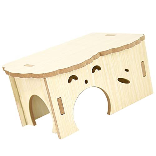 VICASKY Hamster Holzversteck aus Langlebigem Material Multifunktionales Versteckhaus für Meerschweinchen und Ratten Rückzugsort und Spielhaus Aktivität und Erholung Geeignet für von VICASKY