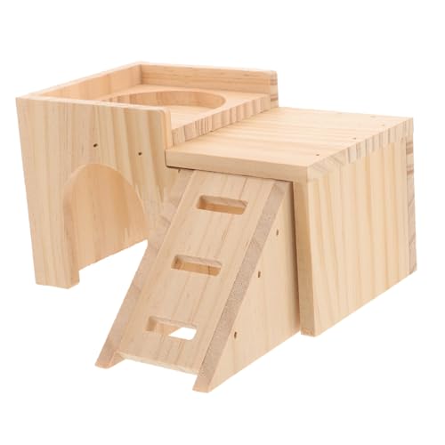 VICASKY Hamsterhaus Aus Holz Für Kleintiere Mäusehabitat Als Spielzeug Rattenhaus Mit Ruhigem Versteck Geeignet Für Zwerghamster Und Rennmäuse VICASKY Hamsterhaus Aus Holz Für Kleintiere Mäusehabitat Als Spielzeug Rattenhaus Mit Ruhigem Versteck Geeignet Für Zwerghamster Und Rennmäuse von VICASKY