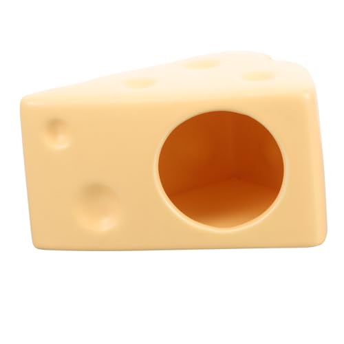 VICASKY Hamster Keramik Nest Kühles Sommerversteck für Hamster Cartoon Design für Einen Geschützten Schlafplatz und Spielmöglichkeiten aus Keramik von VICASKY