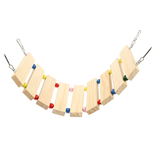 VICASKY Hamster Kletterleiter aus Holz Brückenspielzeug Trainieren und Klettern Sicherer Hamster Käfig Zubehör für Kleine Nager und Chinchillas VICASKY Hamster Kletterleiter aus Holz Brückenspielzeug Trainieren und Klettern Sicherer Hamster Käfig Zubehör für Kleine Nager und Chinchillas von VICASKY