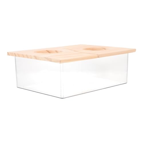 VICASKY Hamster Sandbad Behälter mit Deckel Transparenter Sandbad Toilette für Hamster und Kleine Haustiere Vielseitiges Sandbadbecken Einfach zu Reinigen Geeignet für Käfig und Zuhause VICASKY Hamster Sandbad Behälter mit Deckel Transparenter Sandbad Toilette für Hamster und Kleine Haustiere Vielseitiges Sandbadbecken Einfach zu Reinigen Geeignet für Käfig und Zuhause von VICASKY