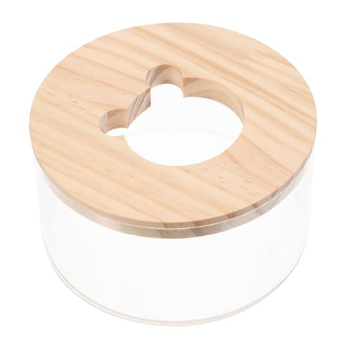 VICASKY Hamster Sandbad Box Klein Transparent Sandbad Behälter für Kleine Haustiere für Hamster und Meerschweinchen Badehaus Leicht zu Reinigen und Beobachten von VICASKY