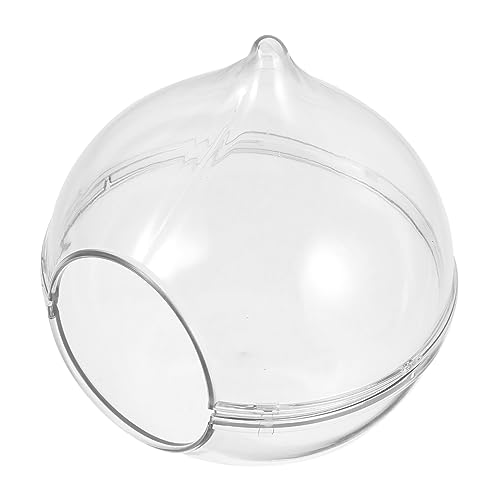 VICASKY Hamster Sandbad Container aus Hochwertigem Kompakte Transparente Badewanne für Hamster und Chinchillas Vielseitig Einsetzbar als Dusche Futterstation und Toilette für Sicheres von VICASKY