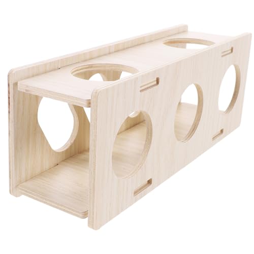 VICASKY Hamster Tunnel aus Holz mit Löchern Versteck und Spieltunnel für Kleine Haustiere Wie Hamster Mäuse Kaninchen Fördert Erkundung und Beschäftigung im Käfig VICASKY Hamster Tunnel aus Holz mit Löchern Versteck und Spieltunnel für Kleine Haustiere Wie Hamster Mäuse Kaninchen Fördert Erkundung und Beschäftigung im Käfig von VICASKY