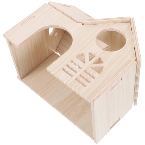 VICASKY Hamster Versteckhaus aus Holz Gemütliches Schlafnest für Zwerghamster Langlebig und Sicher Vielseitig als Spieltunnel Nutzbar für Kleintiere VICASKY Hamster Versteckhaus aus Holz Gemütliches Schlafnest für Zwerghamster Langlebig und Sicher Vielseitig als Spieltunnel Nutzbar für Kleintiere von VICASKY
