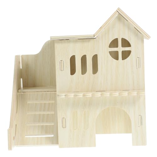 VICASKY Hamster Versteckhaus aus Massivem Holz mit Rampe und Mehrkammerigem Design Kleines Nagerhaus für Meerschweinchen Kaninchen und Ratten Natürlicher Rückzugsort Ausruhen VICASKY Hamster Versteckhaus aus Massivem Holz mit Rampe und Mehrkammerigem Design Kleines Nagerhaus für Meerschweinchen Kaninchen und Ratten Natürlicher Rückzugsort Ausruhen von VICASKY