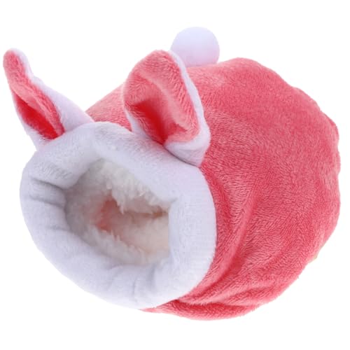VICASKY Hamster Winterbett Gemütliches Haustierbett für Kleine Nager Kuschelnest im Niedlichen Kaninchenstil Waschbar und Pflegeleicht für Hamster von VICASKY