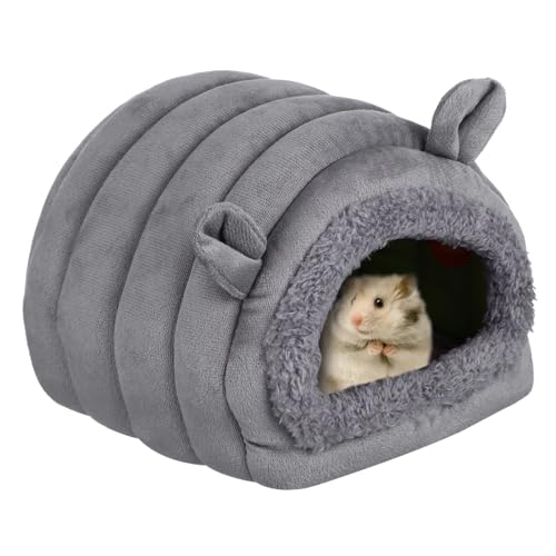 VICASKY Hamsterbett für Kleine Baumwollmaterial Warmes und Bequemes Meerschweinchenhaus für Hamster Chinchillas und Andere Haustiere Niedliches Design VICASKY Hamsterbett für Kleine Baumwollmaterial Warmes und Bequemes Meerschweinchenhaus für Hamster Chinchillas und Andere Haustiere Niedliches Design von VICASKY