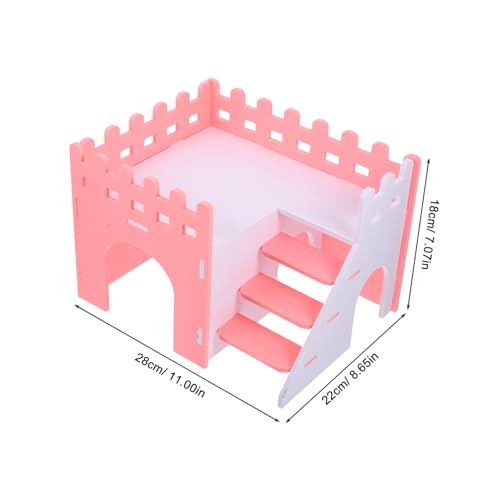 VICASKY Hamsterhaus Doppellagig Robustes Kleintierversteck Meerschweinchen Versteck für Kaninchen und Kleine Haustiere Spiel und Schlafhaus Rosa Groß VICASKY Hamsterhaus Doppellagig Robustes Kleintierversteck Meerschweinchen Versteck für Kaninchen und Kleine Haustiere Spiel und Schlafhaus Rosa Groß von VICASKY