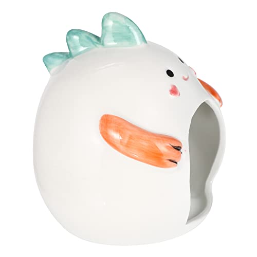 VICASKY Hamsterhaus Keramik für Kleintiere Cartoon Design Kühlendes Nest für Hamster und Meerschweinchen Sicheres Schlafhaus für Haustiere Liebevolle Dekoration VICASKY Hamsterhaus Keramik für Kleintiere Cartoon Design Kühlendes Nest für Hamster und Meerschweinchen Sicheres Schlafhaus für Haustiere Liebevolle Dekoration von VICASKY