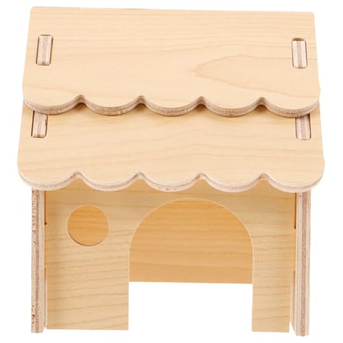 VICASKY Hamsterhaus aus Holz für Kleintiere Langlebiges Versteckspielzeug für Hamsterkäfige Sorgt für Spielspaß und Rückzugsmöglichkeiten Ratsam für Nagetiere VICASKY Hamsterhaus aus Holz für Kleintiere Langlebiges Versteckspielzeug für Hamsterkäfige Sorgt für Spielspaß und Rückzugsmöglichkeiten Ratsam für Nagetiere von VICASKY