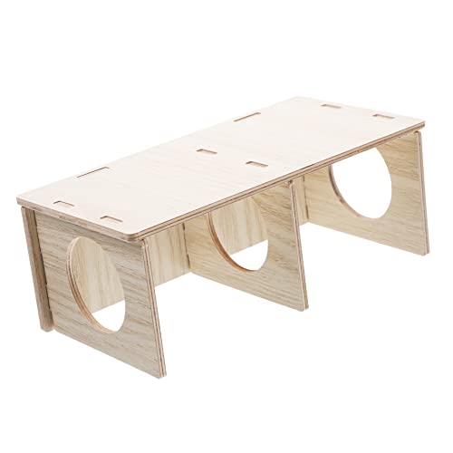 VICASKY Hamsterhaus aus Holz mit Fenster Sicheres Versteck und Spielplatz für Hamster und Meerschweinchen für Käfigeinrichtung Langlebig und Komfortabel VICASKY Hamsterhaus aus Holz mit Fenster Sicheres Versteck und Spielplatz für Hamster und Meerschweinchen für Käfigeinrichtung Langlebig und Komfortabel von VICASKY