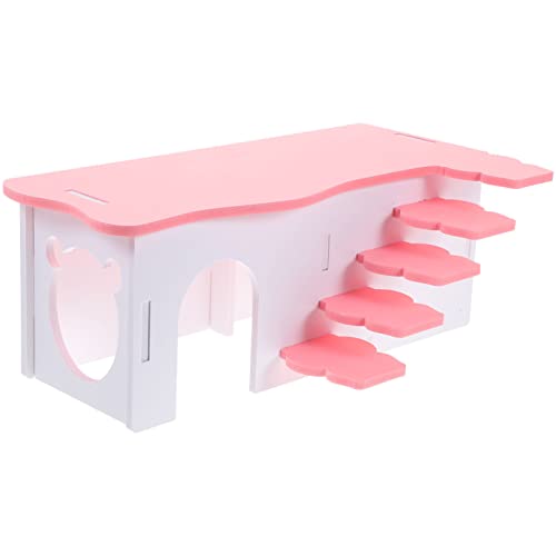 VICASKY Hamsterhaus mit Treppe Bequemes Rückzugsheim für Meerschweinchen und Kleintiere Sicher Platzsparend Entspannen von VICASKY