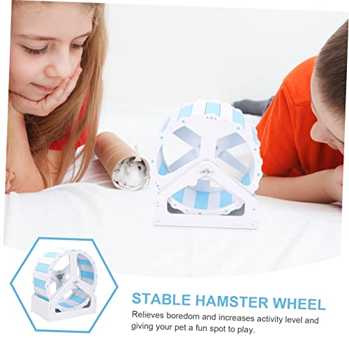 VICASKY Hamsterrad Kleines Laufrad für Chinchillas und Igel Geräuscharmes Hamster Laufrad für Kleintiere Langlebiges Hamster Zubehör Rutschfestes Übungsrad für Nager von VICASKY