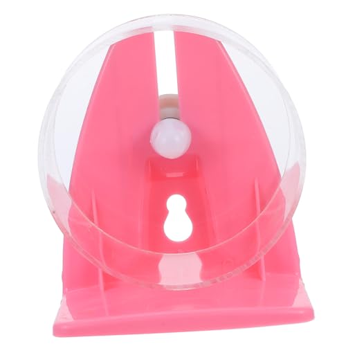 VICASKY Hamsterrad Transparent mit Halterung Geräuscharm Langlebiges Laufrad für Hamster Mäuse Zwerghamster und Kleintiere Rutschfestes für Gesunde Bewegung Einfache Reinigung von VICASKY