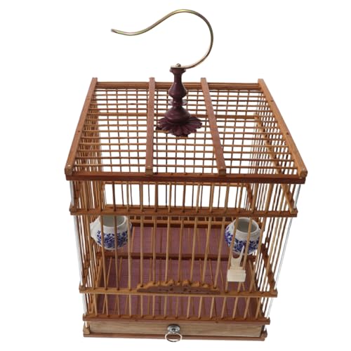 VICASKY Handgefertigter Vogelkäfig Rechteckig Stabile Struktur Carbonisiert Langlebig für Wellensittiche und Goldfinken Geeignet für Balkon und Innenbereich Vogelhaus VICASKY Handgefertigter Vogelkäfig Rechteckig Stabile Struktur Carbonisiert Langlebig für Wellensittiche und Goldfinken Geeignet für Balkon und Innenbereich Vogelhaus von VICASKY