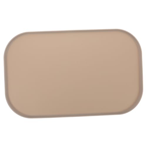 VICASKY Katzen Hundenapfunterlage Mit Erhöhtem Rutschfester -futtermatte Für Katzen Hundefutter Geeignet Einfach Zu Reinigen Beige VICASKY Katzen Hundenapfunterlage Mit Erhöhtem Rutschfester -futtermatte Für Katzen Hundefutter Geeignet Einfach Zu Reinigen Beige von VICASKY