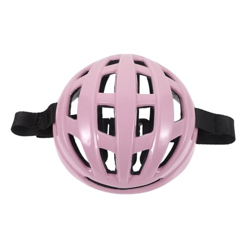 VICASKY Haustier Hut Hüte Für Hunde Mit Ohrlöchern Einstellbar Hündchen Schutzhelm Klein Hart Hundemützen Mit Ohrlöchern Groß Helme Für Haustiere Schutzhelm Für Hunde Geschirr Rosa Plastik von VICASKY