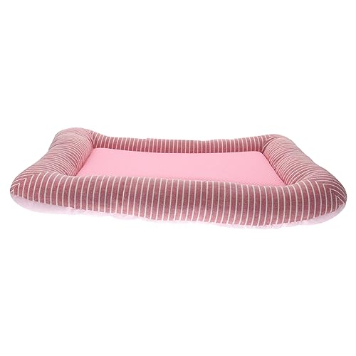 VICASKY Haustier Kühlmatte für Waschbares Kühlkissen für Kleine und Katzen Eisseide Sofa Gestreift von VICASKY