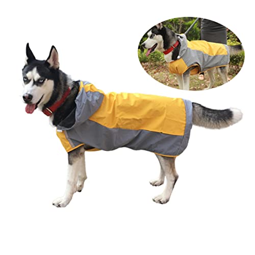 VICASKY Haustier Regenmantel für Hunde Premium Atmungsaktive Doppel Layer Regenbekleidung Gelb und Bequem für VICASKY Haustier Regenmantel für Hunde Premium Atmungsaktive Doppel Layer Regenbekleidung Gelb und Bequem für von VICASKY