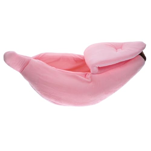 VICASKY Haustier Schlafnest im Bananen Design Bequem und Warm für Hamster und Chinchillas Nest für Kleine Ausruhen und Stilvolle für Spaß von VICASKY
