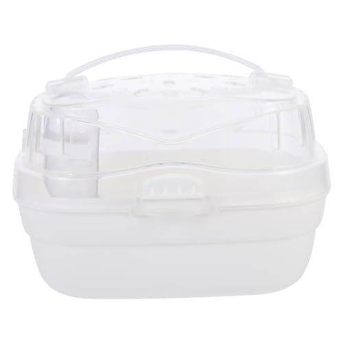 VICASKY Haustier Tragetasche für Hamster Meerschweinchen Tragbare Transportbox im Freien Langlebig Sicher und Praktisch für Reisen Wandern und Ausflüge Klassisches Design von VICASKY