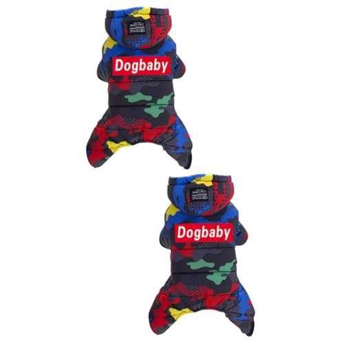 VICASKY Haustier Wintermantel Für Kleine Und Mittelgroße Hunde – Leichter Daunen Schneeanzug Mit Kapuze - Ideal Für Kaltes Wetter Und Gemütliche Im Winter von VICASKY