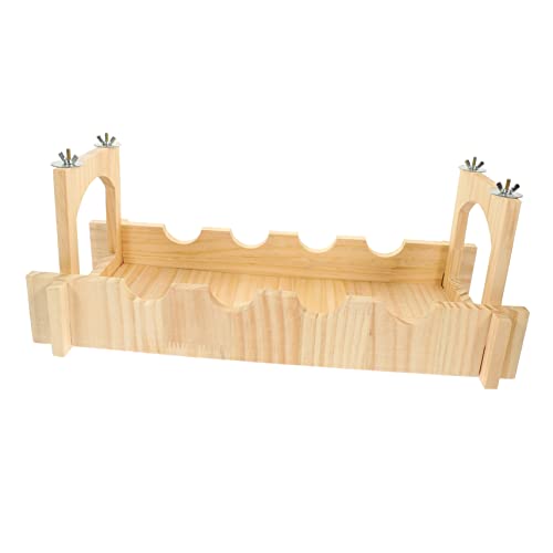 VICASKY Haustierbrücke für Chinchilla Hängende Holzbrücke für Nager und Langlebig für Ratten und Kleintiere Fördert Koordination und Balance im Käfig von VICASKY