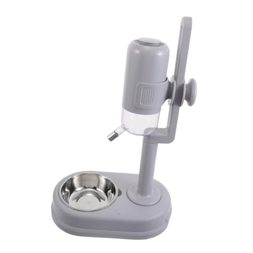 VICASKY Haustierdiät Automatisches Katzenwasser Futternapf Für Hunde Kätzchen -fütterungsschale Doppelnapf Für Haustiere Hundefutter Wassernapf Kleine Welpenschalen Rostfreier Stahl Grey von VICASKY
