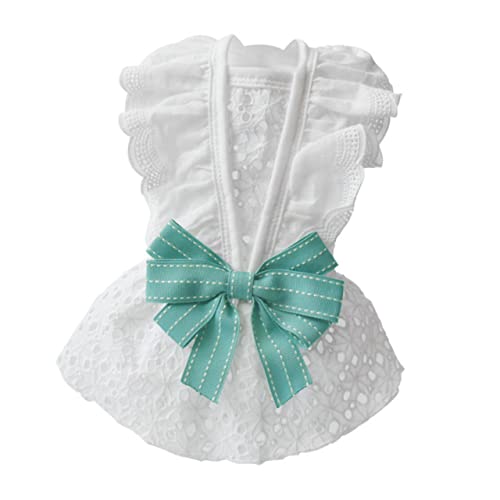 VICASKY Haustierkleid Sommerkleid für Hunde und Katzen Niedlicher Rock mit Schleifen Design Atmungsaktiv und Bequem für Kleine und Mittelgroße Tiere aus Hochwertigem Material Gefertigt VICASKY Haustierkleid Sommerkleid für Hunde und Katzen Niedlicher Rock mit Schleifen Design Atmungsaktiv und Bequem für Kleine und Mittelgroße Tiere aus Hochwertigem Material Gefertigt von VICASKY