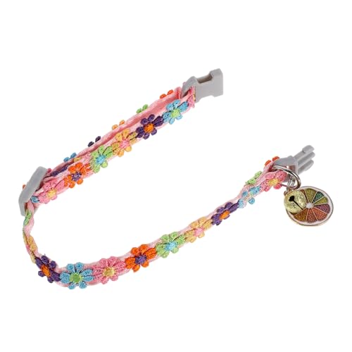 VICASKY Haustierkragen für Katzen und Hunde Elastisch und Verstellbar mit Buntem Spitzenblumendesign Geeignet für Halsumfang für Tägliches Tragen von VICASKY