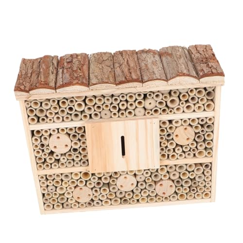 VICASKY Hölzernes Insektenhaus für Garten Insektenhotel Bienen und Nützlichen Insekten Dekoratives Gartenaccessoire für Ökologische Vielfalt VICASKY Hölzernes Insektenhaus für Garten Insektenhotel Bienen und Nützlichen Insekten Dekoratives Gartenaccessoire für Ökologische Vielfalt von VICASKY