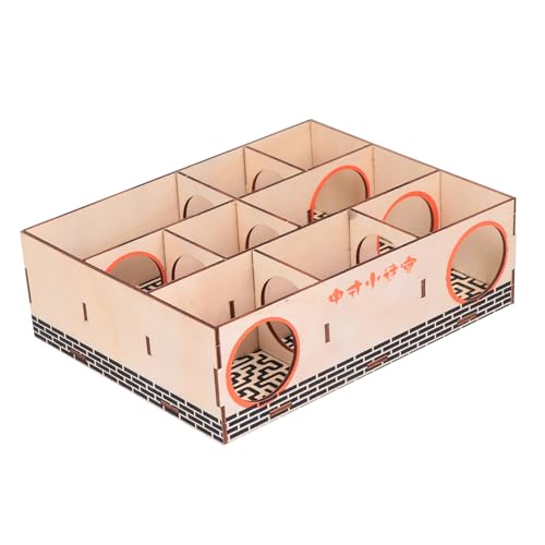 VICASKY Holz Hamster Maze Tunnelspielzeug für Kleine Haustiere Interaktives Labyrinth für Zwerghamster Mäuse und Ratten Gesundheit und Agilität VICASKY Holz Hamster Maze Tunnelspielzeug für Kleine Haustiere Interaktives Labyrinth für Zwerghamster Mäuse und Ratten Gesundheit und Agilität von VICASKY