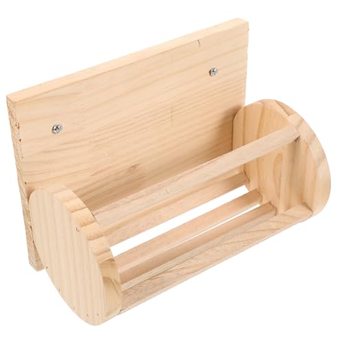 VICASKY Holz Heu futterspender für Kaninchen und Meerschweinchen Langlebige Heuraufe mit Hohlraum Wenig Futterverschwendung Geeignet für Kleine Nagetiere Wie Hamster und Chinchillas von VICASKY