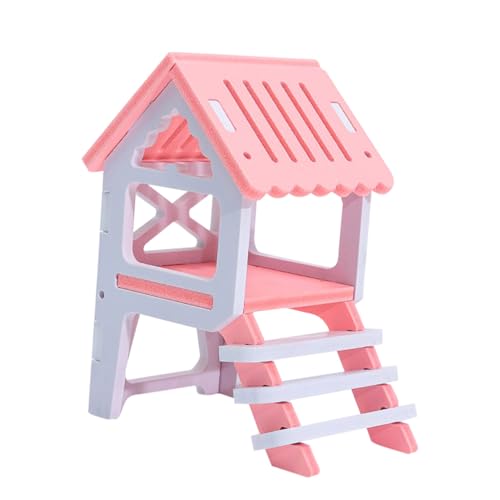 VICASKY Holz Kleintierhaus Hamsterhaus mit Spielplatz Versteck für Hamster Mäuse und Zwerghamster aus Sicherem Naturholz Kreatives Nest mit Rückzugsort für Kleine Zufällige Farbe VICASKY Holz Kleintierhaus Hamsterhaus mit Spielplatz Versteck für Hamster Mäuse und Zwerghamster aus Sicherem Naturholz Kreatives Nest mit Rückzugsort für Kleine Zufällige Farbe von VICASKY