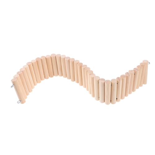VICASKY Holz Kletterleiter und Hängebrücke für Hamster Meerschweinchen Chinchilla Kleintiere Multifunktionales Kletterspielzeug Einfache Fördert Fitness und Aktivität von VICASKY