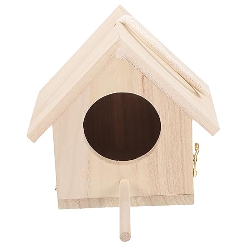 VICASKY Holz Nistkasten Für Sittiche Und Kleine Vogelhaus Zur Zucht Und Sicher Für Garten Schützt Raubtieren Und Kaltem von VICASKY