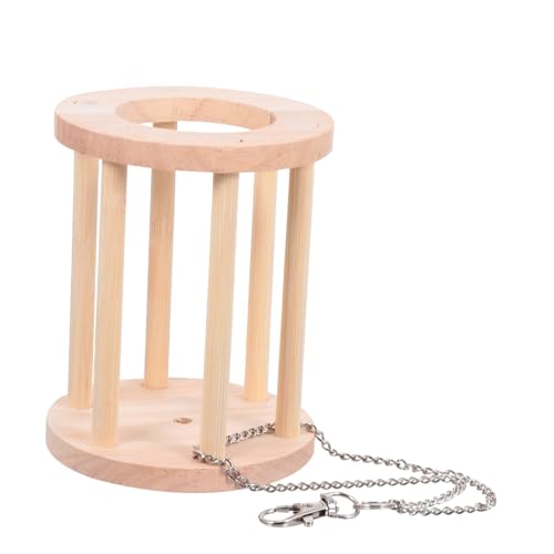 VICASKY Holz Rack für Kaninchenfutter Heuraufe mit Kette Futterhalter für Kleintiere Wie Meerschweinchen Chinchillas Kaninchen Futterverschwendung Sauber und Ordentlich im Käfig VICASKY Holz Rack für Kaninchenfutter Heuraufe mit Kette Futterhalter für Kleintiere Wie Meerschweinchen Chinchillas Kaninchen Futterverschwendung Sauber und Ordentlich im Käfig von VICASKY