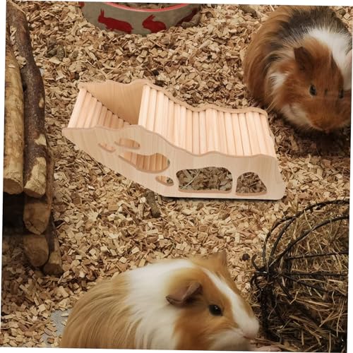 VICASKY Holzhaus für Kleine Tiere Hamster Versteck mit Multifunktionalem Design Natürlicher Rückzugsort für Hamster Meerschweinchen Ratten und Kaninchen Geeignet als und Spielhöhle VICASKY Holzhaus für Kleine Tiere Hamster Versteck mit Multifunktionalem Design Natürlicher Rückzugsort für Hamster Meerschweinchen Ratten und Kaninchen Geeignet als und Spielhöhle von VICASKY