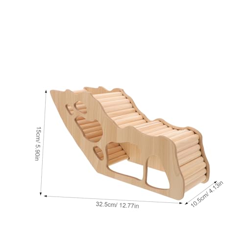 VICASKY Holzhaus für Kleintiere Kleines Hamsterversteck Feines Hamsterversteck mit Tunnel Multifunktionales Spielhaus für Hamster und Meerschweinchen Geeignet für Auslaufgehege und von VICASKY