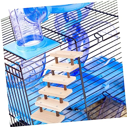 VICASKY Holzleiter für Kleintiere Kletterspielzeug und Plattform Geeignet für Hamster Chinchillas und Meerschweinchen Natürliches Holz Käfigzubehör für Artgerechte Beschäftigung VICASKY Holzleiter für Kleintiere Kletterspielzeug und Plattform Geeignet für Hamster Chinchillas und Meerschweinchen Natürliches Holz Käfigzubehör für Artgerechte Beschäftigung von VICASKY