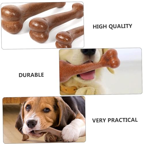 VICASKY Hund Kauspielzeug Molar Stick aus Natürlichem Material Braun Langlebiger Zahnreinigungsstab für Welpen und Ausgewachsene Hunde Sicher und Beißfest für Langanhaltenden Spielspaß von VICASKY