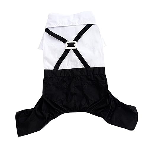 VICASKY Hundekostüm Pet Overalls Hochzeitskleidung mit Fliege Bequeme Haustierkleidung für Kleine und Mittlere Hunde Stilvoller Anzug für Besondere Anlässe und Outdoor Aktivitäten VICASKY Hundekostüm Pet Overalls Hochzeitskleidung mit Fliege Bequeme Haustierkleidung für Kleine und Mittlere Hunde Stilvoller Anzug für Besondere Anlässe und Outdoor Aktivitäten von VICASKY