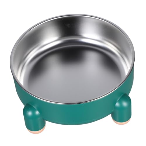VICASKY Hundenapf Hundeerzogene Näpfe Haustiernapf Edelstahl Große Hundeschale Hund Wassernapf Hundenäpfe Aus Metall Futternapf Für Hunde Haustierwasserschale Green Rostfreier Stahl von VICASKY