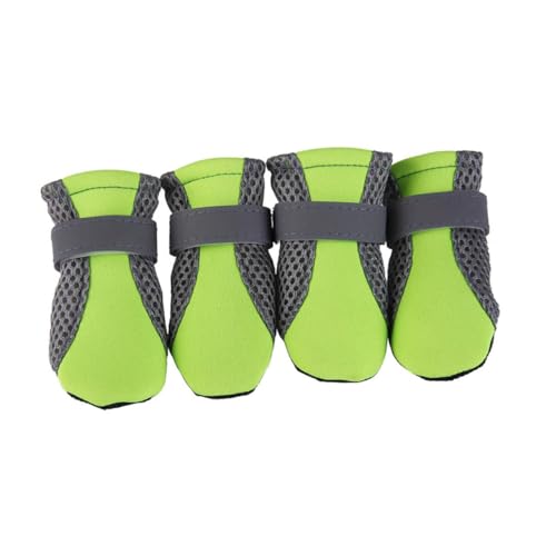 VICASKY Hundeschuhe für Kleine Atmungsaktive rutschfeste mit Verstellbarem Riemen Grün Pfotenschutz für Outdoor Aktivitäten und Wechselhaftes VICASKY Hundeschuhe für Kleine Atmungsaktive rutschfeste mit Verstellbarem Riemen Grün Pfotenschutz für Outdoor Aktivitäten und Wechselhaftes von VICASKY