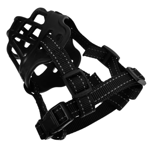 VICASKY Hundetrainingsmaulkorb für Große und Kleine Verstellbare Biss Maske aus TPR Material Atmungsaktiv zu Reinigen für Sicheres von VICASKY